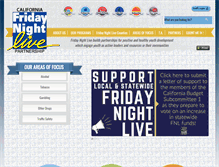 Tablet Screenshot of fridaynightlive.org